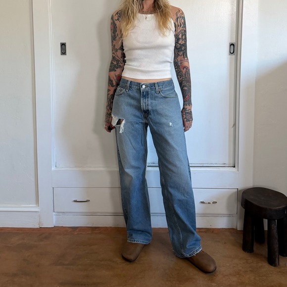 Levi's Other - Vintage Levis 529 Mens Jeans 34x32 Light Wash Distressed Baggy Straight Leg